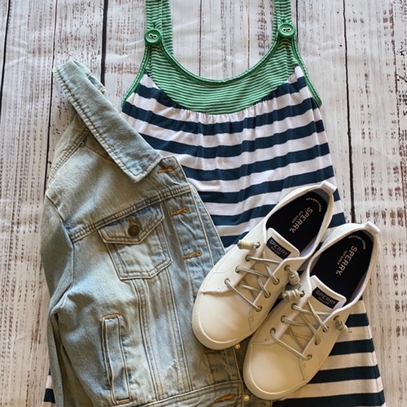 Aeropostale Striped Button Sleeve Sundress - Picture 7 of 8